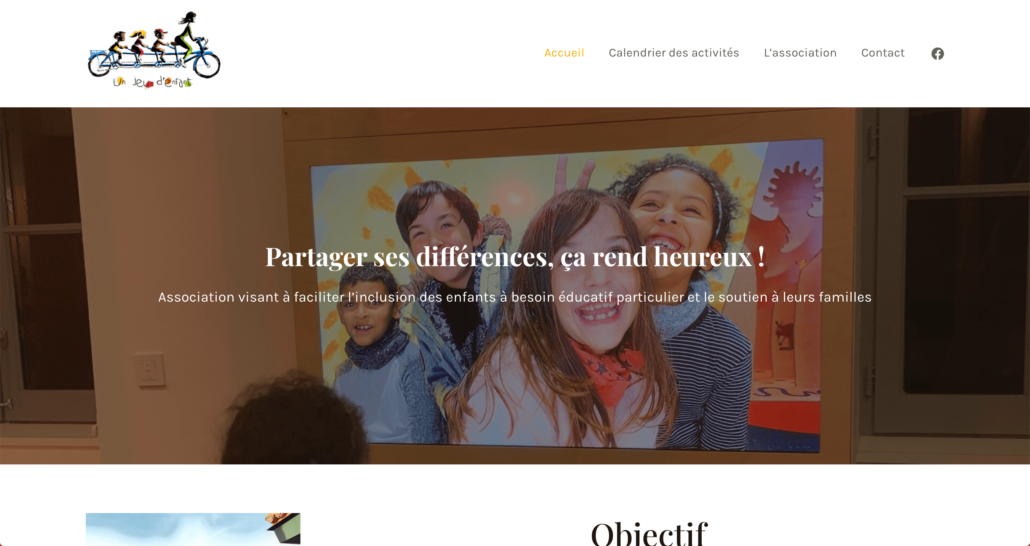 Capture d'écran du site UJDC