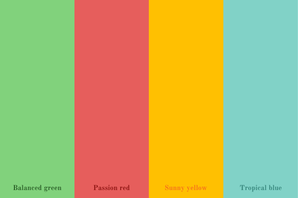 Palettes des couleurs MarkeTim