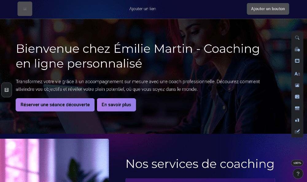Rendu final page web Gamma